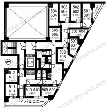 トウセン池袋ビル5Fの間取図