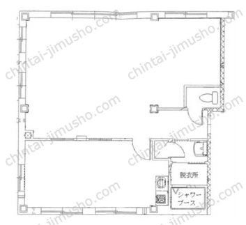 中野区中央4丁目店舗1Fの間取図