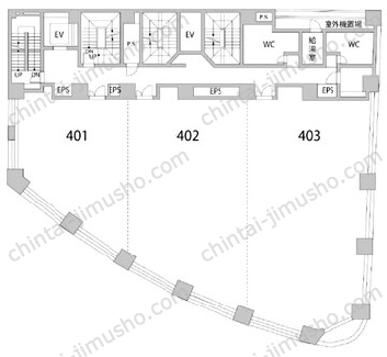 ルネパルティーレ汐留4Fの間取図