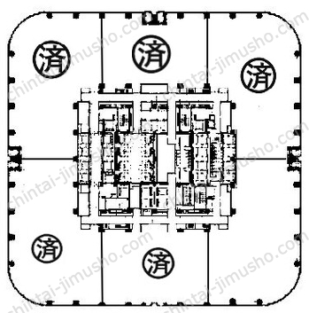 麻布台ヒルズ　森JPタワー50Fの間取図