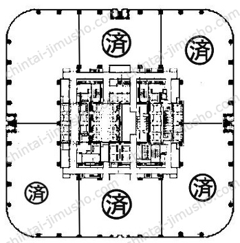 麻布台ヒルズ　森JPタワー50Fの間取図