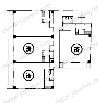 新宿光陽ビル9Fの間取図