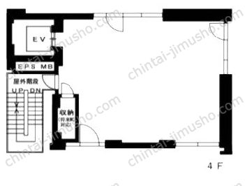 ESCALIER神楽坂4Fの間取図