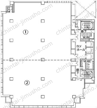 新横浜TECHビル A館5Fの間取図