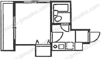 セシオン西新宿3Fの間取図