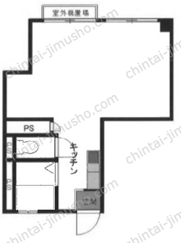 七福ビル3Fの間取図