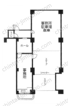 メゾンベール1Fの間取図