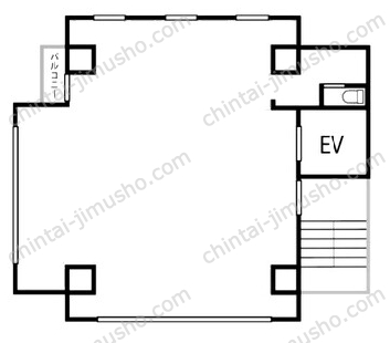 55クリニックビル3Fの間取図