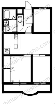 高松レジデンス3Fの間取図