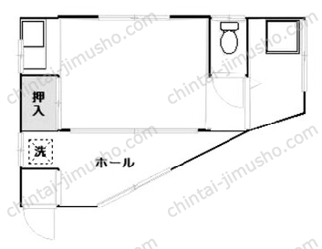 コーポ智1Fの間取図