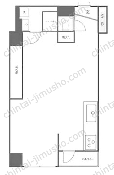 タカシマ両国マンション6Fの間取図