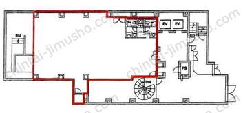 新橋フロンティアビルディング1Fの間取図