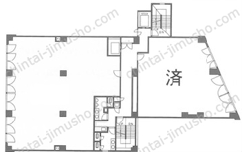 IWASAKI BLDG3Fの間取図