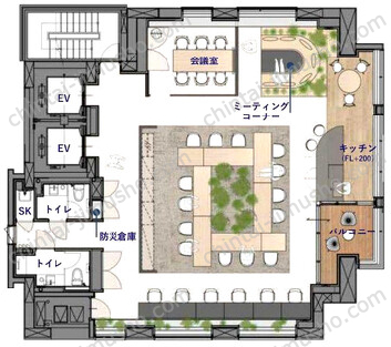 ASOOM新橋3Fの間取図