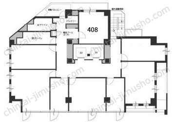 H1O渋谷神南4Fの間取図