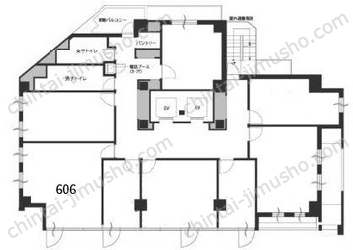 H1O渋谷神南6Fの間取図