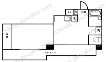 シャレイ月島3Fの間取図