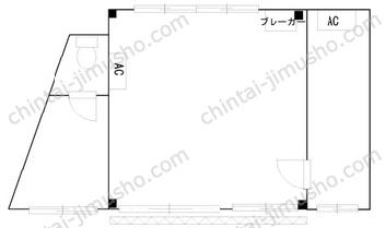 千早4丁目テナント1Fの間取図