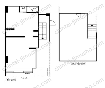 斉藤ビル一括貸の間取図