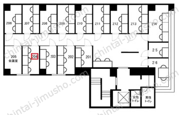 藤井第一ビル2Fの間取図