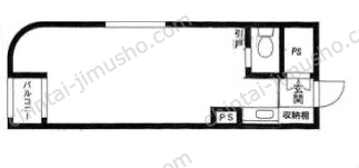 タックイレブン高田馬場11Fの間取図