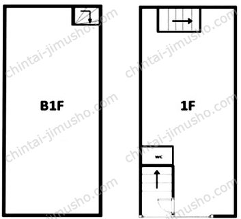 ル・グラシエルBLDG.73一括貸の間取図