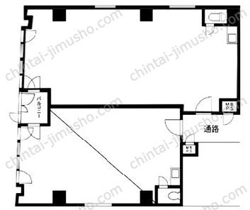 本八幡駅西口ビル4Fの間取図