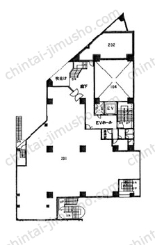 レイフラット新宿2Fの間取図