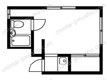 ドゥエルさかえ1Fの間取図