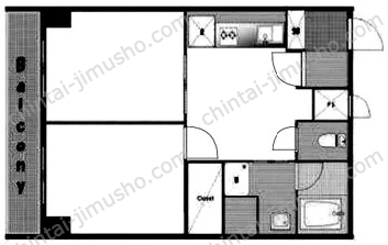 マンション芝公園9Fの間取図