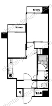 マンション芝公園11Fの間取図