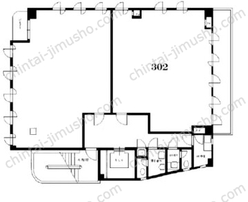 加瀬ビル1753Fの間取図