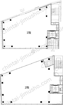 渋原XROSS一括貸の間取図