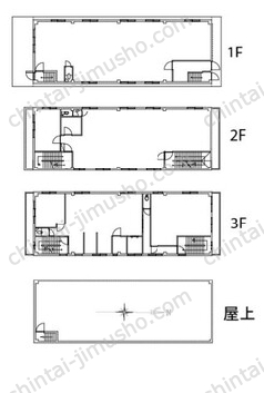 黒田ビル一棟貸の間取図