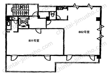 藤和内神田ビル8Fの間取図