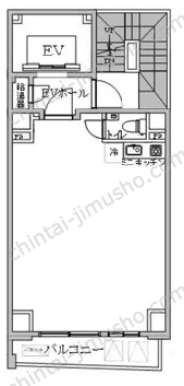 ホノラリー中目黒2Fの間取図