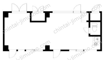 朝日八丁堀マンション6Fの間取図