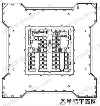 横浜ランドマークタワー30Fの間取図