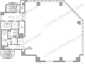 BIZCORE西新橋13Fの間取図