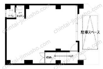 丸大商事ビル1Fの間取図