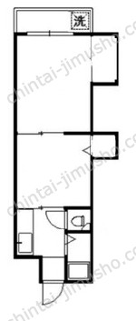 花月マンション2Fの間取図