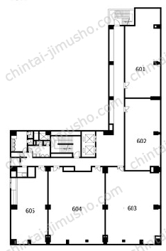 新横浜アーバンスクエア6Fの間取図