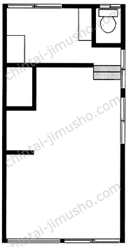 浅間店舗1Fの間取図