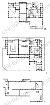 上原戸建一棟貸の間取図