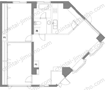 サンセット山手1Fの間取図