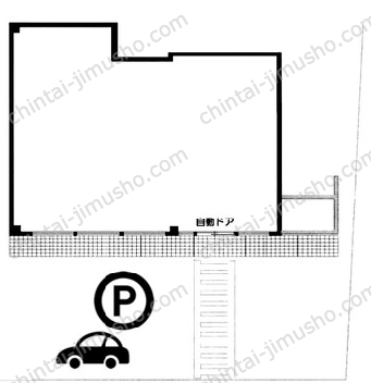 新井貸店舗1Fの間取図