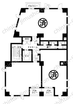 アソルティ横濱馬車道5Fの間取図