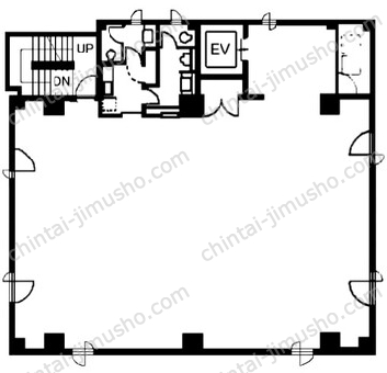 ABE BLD.6Fの間取図