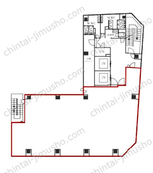 銀座グランディールビル6Fの間取図