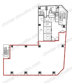 銀座グランディールビル2Fの間取図